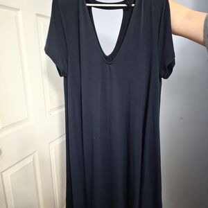 Torrid Navy Blue V-Neck Dress